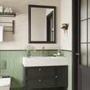 Bathroom Mirrors for Over Sink, 22x30 Inch Wall Mirrors for Bathroom Sink, Black Bathroom Vanity Mirror, Rectangle Farmhouse Mirror Framed, Bedroom, Living Room, Entryway