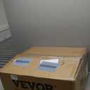 VEVOR Walk-Behind Hand Push Floor Sweeper, 25.6" Sweeping Width Floor Sweeper Manual Non-Electric, 5-Gallon Waste Container, Angle & Height Adjustable Folding Handle for Walkway, Yard, Garage, Patio