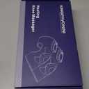 KingPavonini Cordless Knee Massager for Pain Relief, Newly 4 Motors Vibration, 5 Heat Levels, 6 Massage Modes, Knee Heating Pad for Knee Pain, Heated Knee Massager Brace, for Mom Dad (Blue)