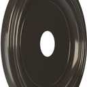 19"OD x 3 1/2"ID x 1 1/2"P Traditional Thermoformed PVC Ceiling Medallion (Fits Canopies up to 11 1/2"), Metallic Charcoal