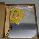 Meykwod Pizza Peel 12 inch, Aluminum Pizza Paddle, Metal Pizza Peel, Pizza Spatula for oven, with Foldable Wood Handle, Pizza oven accessories