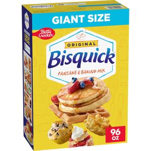 Betty Crocker Bisquick Pancake and Baking Mix, Original, Makes About 145 Pancakes, Giant Size, 96 oz