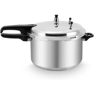 12 Quart Pressure Cooker,Aluminum Pressure Canner w/Canning Rack & Easy Lock Lid for Canning, Steaming