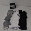 FITRELL 3 Pairs Compression Socks for Women and Men 20-30mmHg-Circulation Support Socks (Large-X-Large, Black+white+grey)