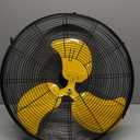 AZOUTDOOR Wall Mount Fan, 20In Oscillating Wall Fan with 7000CFM, 3-Speed, Upgrade Motor High Velocity Industrial Fans for Commercial, Garage, Residential and Patio Use, Yellow
