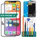Incell for iPhone 13 Screen Replacement for iPhone 13 LCD Screen for A2633 A2482 A2631 A2634 A2635 Touch Screen Display Digitizer Assembly Repair Kits(Not Original)