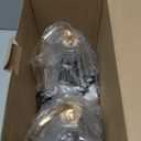 Marycele Candle Warmer Lamps 2 Pack, Electric Wax Warmer Lamp with Timer for Jar Candles, Aesthetic Home Decor, Housewarming Gifts for Women, Adjustable Height Clear