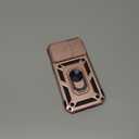 SunStory Compatible with iPhone 14 Pro Case with HD Screen Protector & Slide Camera Cover & Rotated Ring Kickstand, [Military-Grade] Phone Case for iPhone 14 Pro (Rose Gold)