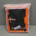 SEYMAC stock Case for iPad (A16) 11th/10th Generation 11''/10.9'' 2025/2022, Full-Body Drop Protection Case with Screen Protector &360 Rotate Hand Strap/Stand, Black+ Orange