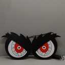 WBao Halloween Decorations Spooky Eyes Lights, 23.6 Inch Large Wooden Halloween Eyes Lights with 7 Color Modes, Battery/USB-Powered, Super Bright Realistic Owl Eyes for Indoor Outdoor Halloween Dcor