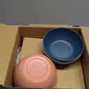 Grow Forward 16-piece Premium Wheat Straw Dinnerware Sets for 4 - Unbreakable Dishwasher & Microwave Safe Plastic Plates and Bowls Sets - Patio, Outdoors, RV, Camping Dishes - Tropical