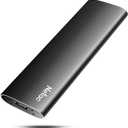 Netac 2TB Portable SSD USB 3.2 Gen 2 (10 Gbps, Type-C) External Solid State Drive Backup Slim Portable Drive for File Storage/Business Travel Essential, Rapid Read & Write Low Noise, Zslim