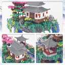 3320PCS Peach Blossom Pond Bonsai Tree Building Block Kit,Chinese Sakura Architecture Micro Mini Building Blocks(Not Compatible with Lego Size),Exquisite Choices for 14+ Kids Or Adults