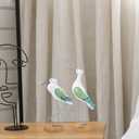 HEALLILY 2pcs Seagull Figurine Garden Bird Statue Seagull Decoration Birds Figurines Ornaments Indoor Outdoor Statues Yard Art Figurines for Patio Lawn House Green