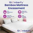 King Size Waterproof Bamboo Mattress Encasement by Slumberfy - Premium Skin-Safe Mattress Protector with 360 EZ Zipper, Lab-Tested Bed Bug, Zippered Encasement King, 9-12" Deep