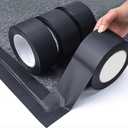 3-Pack Duct Tape Heavy Duty Black Waterproof, 66 Yards x 1.88 Inch Total Strong Adhesive Duct Tape No Residue Bulk for Home Use, DIY, Projects, Outdoor Repairs Tear by Hand