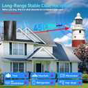 2026 Updated TV Antenna,4500+ Miles Range Antenna for Smart TV Indoor/Outdoor,360 Reception Digital TV Antenna for Local Channels and All Smart/Old TVs-40ft Thick Coax Cable and Amplifier