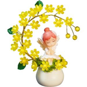 Angel for Desk Decor, Office Cubicle Bookshelf Pink Decor, Farewell Gifts for Coworkers, can be Used for Office Desk Decoration, Birthday Gift for Lady, Ideal to give to Children, Friends, Teachers