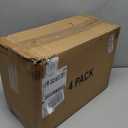 4 Tier Plastic Storage Bins with Lid 23QT, Stackable Storage Containers with Wheels, Folding Storage Boxes, Collapsible Storage Bins, Closet Organizers and Storage for Living Room,Office,Dorm (White)