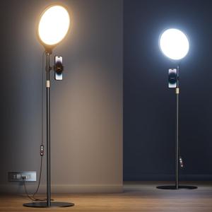 10.5" Ring Light with Stand and Phone Holder - 69" Tripod for iPhone with Light, Professional Led Ringlight for Video Recording/Make up/Streaming, Full Screen Light Ring for YouTube, Tiktok (Black)