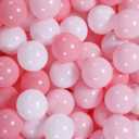 GOGOSO Ball Pit Balls for Toddlers Kids Plastic Balls for Ball-Pit Playpen Pool Baby Play Pastel BPA-Free Non Toxic Play Pastel Crush Proof Bal 50 100 200 500 1000 Count (pink)