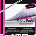 Inkjet Photo Paper 8.5x11 Inches,Glossy 200 Sheets 70 lb/258 gsm Premium Heavyweight Photographic Paper for Inkjet Printer Instant Dry Professional Postcard Picture Use Dye Ink
