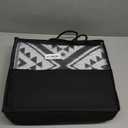 OLANLY Outdoor Rug Waterproof 5x8 ft, Reversible Outdoor Plastic Straw Rug, Boho Patio Rug, Indoor Outdoor Carpet, RV Mat Outside for Patio, Camp, Picnic, Balcony, Deck, Backyard, Black & White