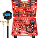 BETOOLL Digital Fuel Injection Pressure Tester Kit - Fuel Pressure Gauge 0-300 PSI for Petrol Engine Fuel Pressure Test Kit Automotive Test Tool Kit
