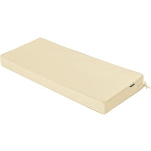 Outdoor Bench Cushions 42 x 18 Inch Thick Waterproof Porch Swing Cushions with Tie Patio Furniture Chair Cushion Bench Pad 5 Year Color Fastness Backyard Seat Pads Beige (42x18x3)