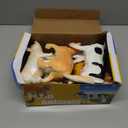 6 Pack Soft Jumbo Farm Animal Toys, Big Realistic Animals Farm Figures for Kids Toddlers Boys Girls 1 2 3 4 5Year Old, Christmas Birthday Gift