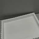 Wood Decorative Tray for Coffee Table, 17.91 x 5.12 inches White Serving Tray for Accent Table, Console Table (White)