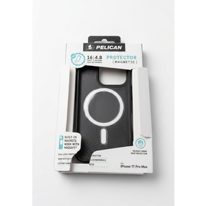 Pelican Voyager iPhone 17 Pro Max Case - MagSafe Phone Case - Black/Clear
Magnetic Phone Case w/24ft Military Grade Drop Protection - Phone Cover w/ Belt Clip Holster Kickstand for iPhone 17 Pro Max