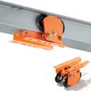 VEVOR Electric Hoist Manual Trolley, 2200 lbs/1 Ton Load for PA600 PA700 PA800 PA900 PA1000, Push Beam Trolley with Dual Wheels, 2.68"-4.33" Adjustable Beam Flange Width for Straight & Curved I-Beam