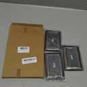 Dyekou Oil Rubbed Bronze Light Switch Cover Plate, Decorative Metal Aged Bronze Switch Plates Outlet Cover, Light Switch Cover Plate, 1-Gang Wall Plates (Single Toggle, 3 Pack)