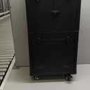 Joligrace Cosmetology Case on Wheels, Rolling Makeup Case for Hairstylists & Makeup Artists Lockable Professional Make up Case Salon Trolley Cart with Hairdryer Holder for Salon/Barber/Travel, Black