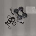 Air Tracker Tags (iOS Only) 4 Pack: Bluetooth Item Finder with Apple Find My APP, Item Locator for Keys Finder, Bags Wallets Anti-Loss, IP68 Waterproof Smart Tag (F20 Black)