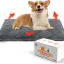 Mora Pets Self Heating Cat Bed Self Warming Cat Bed Thick Thermal Pet Bed Mat 30 x 21 Inches Removable Washable Cover for Outdoor Indoor Cats and Dogs Fur Grey Medium