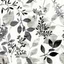 NuWallpaper Black Breezy Peel and Stick Wallpaper, Removable Wallpaper, 20.5 in x 18 ft