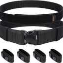 Dotacty 2" Police Duty Belts Law Enforcement Security Officer Tactical Utility Belt w/Hook Liner 4 Keepers XL