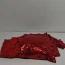 JYFLZQ Red Sequin Backdrop Curtain 10x10ft(WxH) 1 Panel Glitter Sequence Backdrop for Parties Photo Booth Photography Background Drapes for Wedding Birthday Christmas