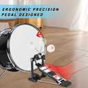 Bass Drum Pedal, Kick Drum Pedals Beater Head Bass Pedal for Drum Set