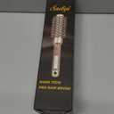 Sndyi Small Round Brush for Blow Out, Nano Thermal Ceramic Ionic Round Hair Brush with Boar Bristles, Boost Shine & Volume, For Short Hair with Quick Blow Drying & Salon Styling - 2.3'', Barrel 1.3''