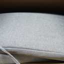HOMBYS Kitchen Chair Back Cushion & Seat Cushion, Dining Room Chair Cushions,Seat Cushions for Kitchen Chairs,High Density Foam Seat Pad & Backrest,Chair Pads for Dinning Chair with Elastic Bands,grey, 17 x 19.7 x 1.5 inches
