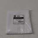 Home Queen White Water Resistant Bathroom Window Curtain, Waffle Textured Half Tier Curtains for Kitchen Cafe, 28" W X 24" L Inches, Set of 2