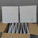 SUNEE 3 Ring Binder 1 Inch 12 Pack, Clear View Binder Bulk Three Ring PVC-Free (Fit 8.5x11 Inches) for School or Office Supplies, White