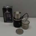 Electric Coffee Grinder with Silent Grinding Blades & Timer Knob to Adjustable Coarse to Fine, Espresso Grinder with Removable Stainless Steel Bowl for Coffee Bean, Herb, Spices, Seeds (Black)