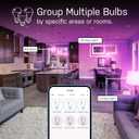 Feit Electric OM60/RGBW/CA/AG/3 60 Watt Equivalent WiFi Color Changing and Tunable White, Dimmable, No Hub Required, Alexa or Google Assistant A19 LED Smart Light Bulb, 3-Pack, Rgbw Multicolor, 60W