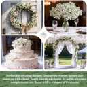 36 Pcs Babys Breath Artificial Flowers, White Artificial Flowers Bouquet, Faux Flower, Fake Gypsophila Bulk in Vase Floral Decor for Centerpieces Wedding Brides
