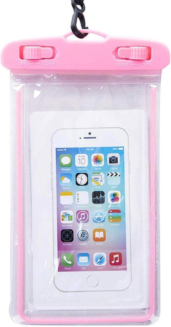2pcs Glow-in-The-Dark airbag Mobile Phone Dry Bag with Touch Screen Diving Adaptation to iPhone16.15.14.13 Series