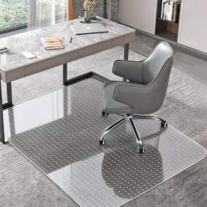 Office Chair Mat for Carpets, Clear Computer Desk Chair Mat for Low Carpeted Floors, Thick and Sturdy Carpet Protector, Easy Glide and Flat Without Curling (30" x 48" Rectangle) Transparent